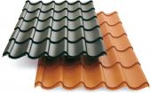 Profiled sheet for tile effect roofing