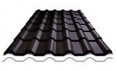 Profiled sheet for tile effect roofing