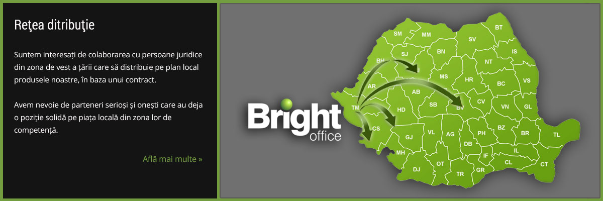 Retea distributie Bright Office